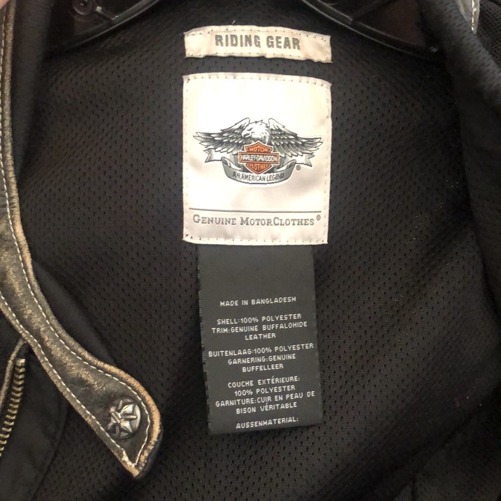 Rare Harley Davidson Mesh & Leather Motorcycle Riding Jacket, mad max vibes - Picture 14 of 16